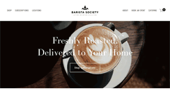 Desktop Screenshot of baristasociety.com